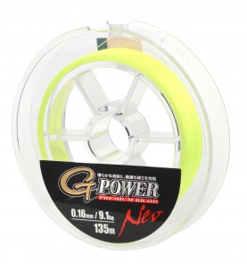 GAMAKATSU G-Power Premium Braid Neo 135m fluo žlutá