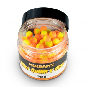 MIKBAITS Mini boilies v dipu 50ml Med