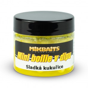 MIKBAITS Mini boilies v dipu 50ml Sladká kukuřice