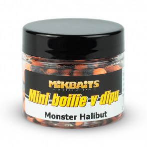 MIKBAITS Mini boilies v dipu 50ml Monster Halibut