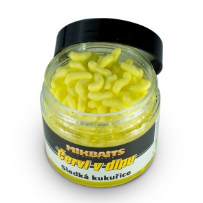 MIKBAITS Červi v dipu 50ml Sladká kukuřice