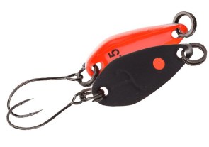 TROUT MASTER Incy Spoon plandavka barva Black/Orange 0,5g-2,5g-3,5g