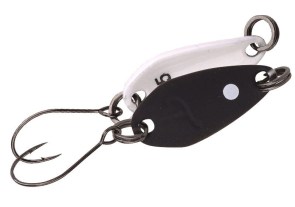 TROUT MASTER Incy Spoon plandavka barva Black/White 0,5g-1,5g-2,5g-3,5g