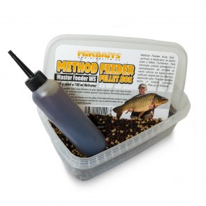 MIKBAITS Method Feeder pellet box 400g + 120ml Master Feeder WS