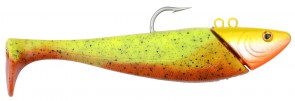 SPRO Salty Beast Mega Jig Shad Orange/ Chartreuse