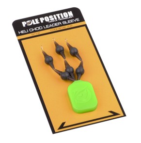 POLE POSITION Heli-Chod Rubber&Beads Leader Sleeves