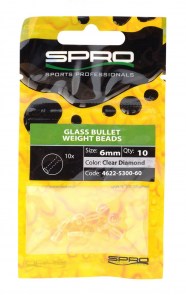 SPRO Round Smooth Glass Beads Clear